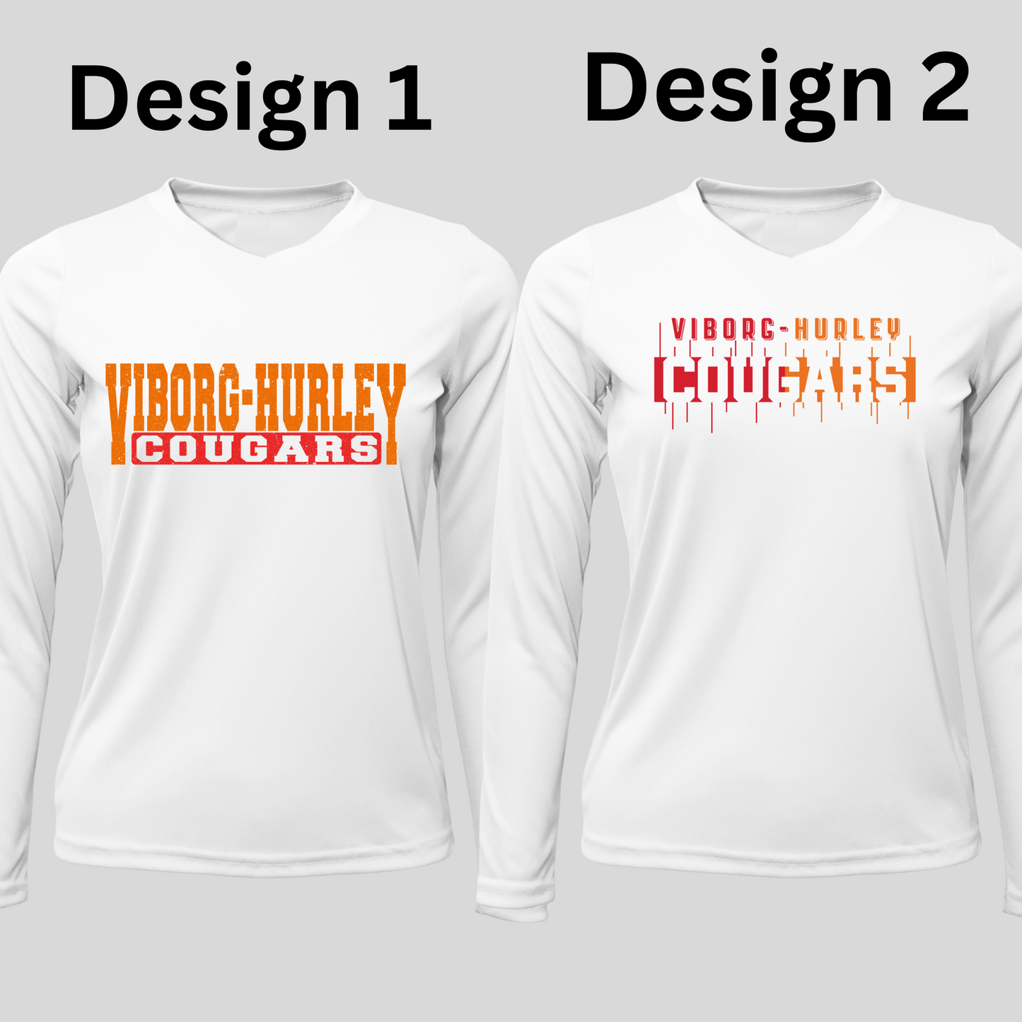 VH Booster Club Women Xtreme-Tek Long Sleeve V-Neck Shirt