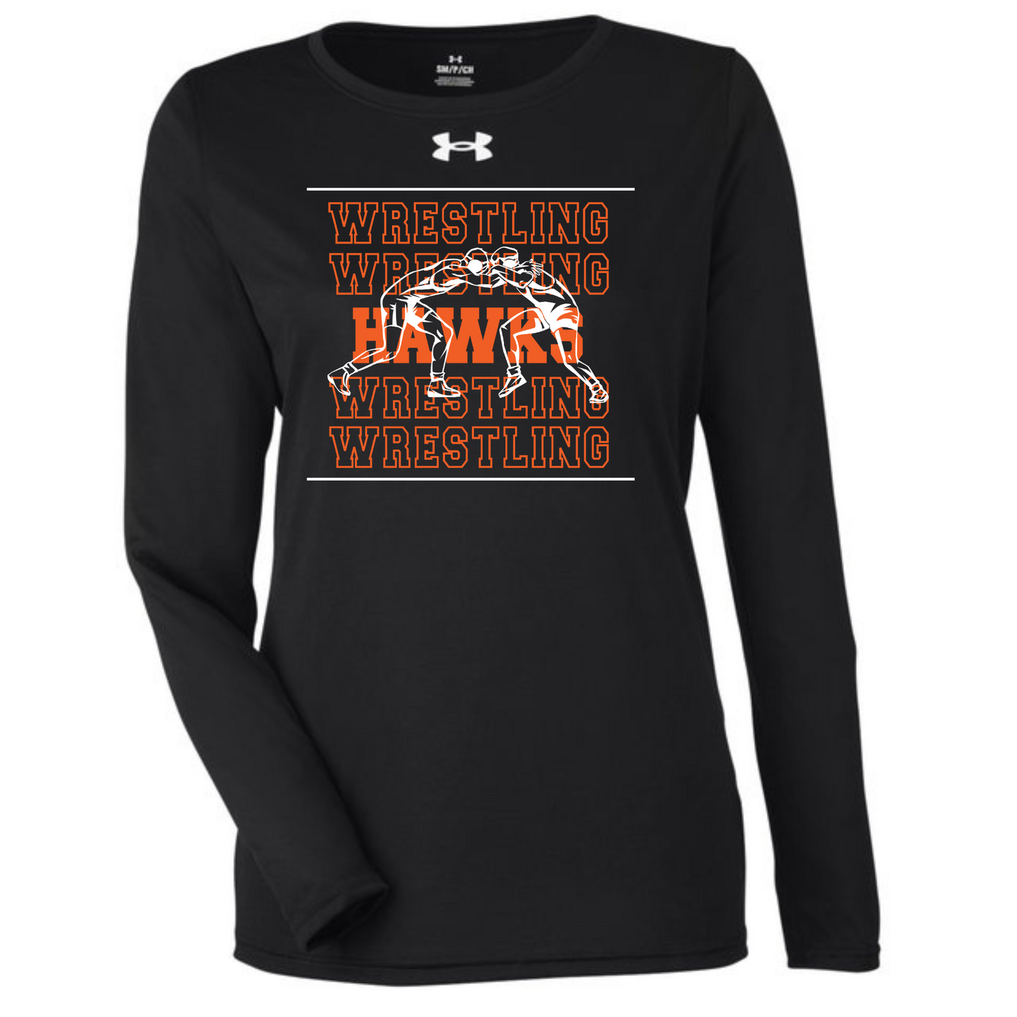 Canistota Hawks Wrestling Under Armour Ladies' Team Tech Long-Sleeve T-Shirt