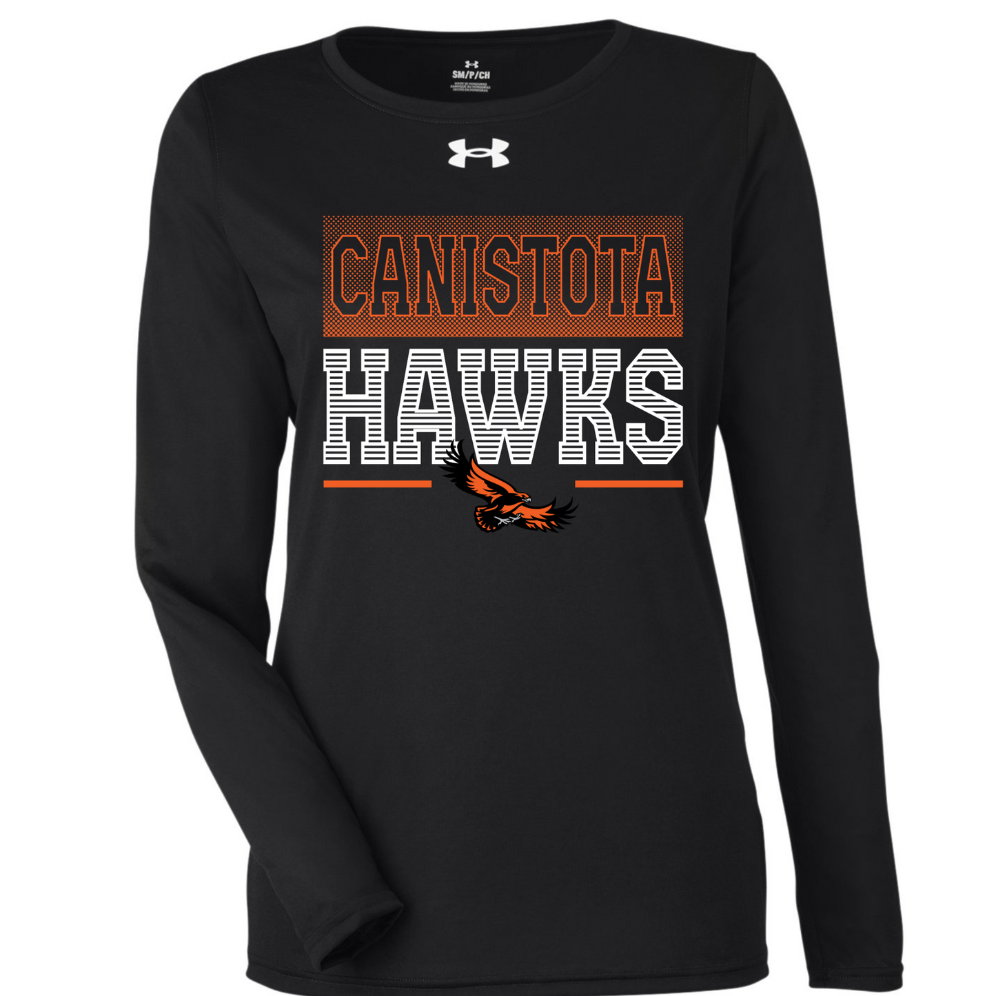 Canistota Hawks Under Armour Ladies' Team Tech Long-Sleeve T-Shirt