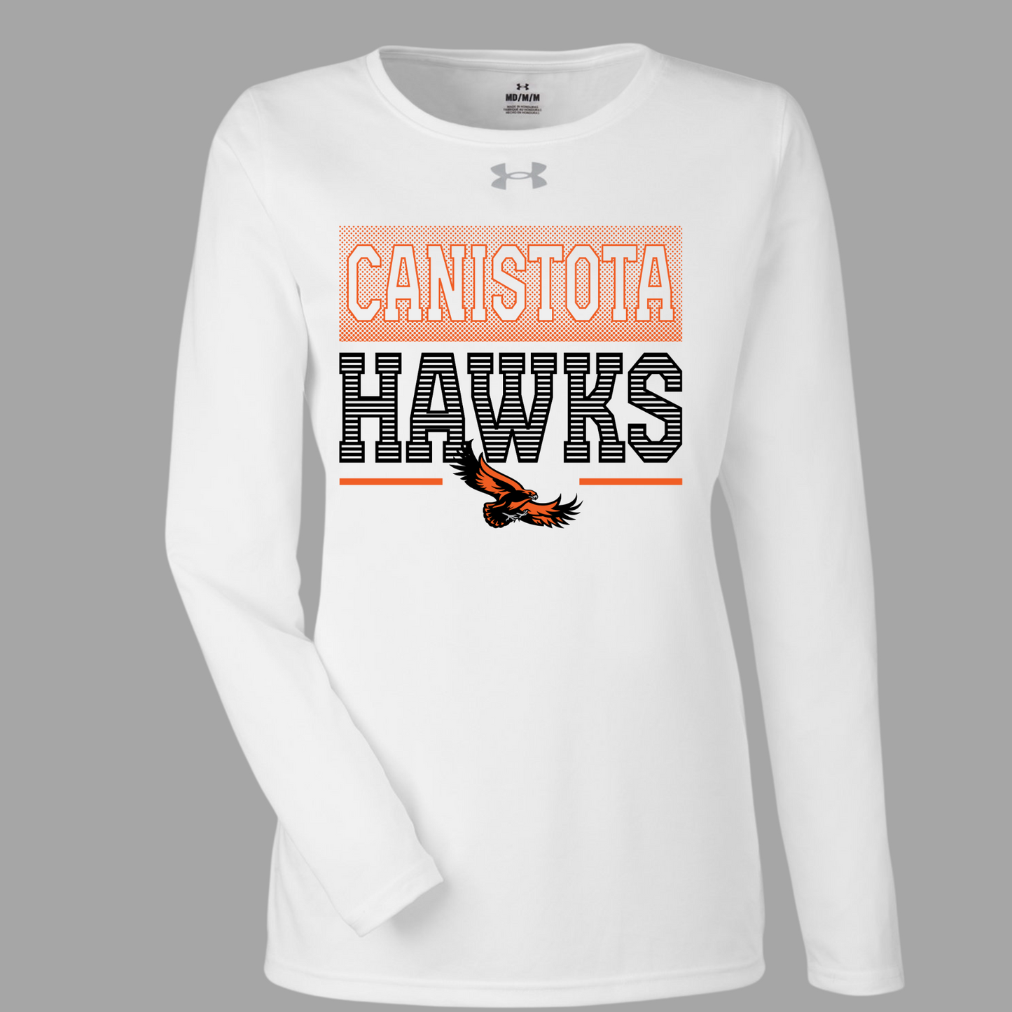 Canistota Hawks Under Armour Ladies' Team Tech Long-Sleeve T-Shirt