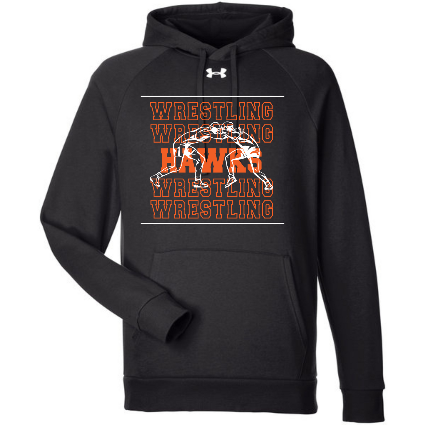 Canistota Hawks Wrestling Under Armour Men's Rival Fleece Hooded Sweatshirt