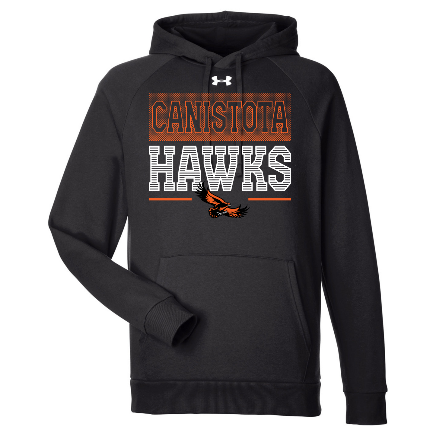 Canistota Hawks Under Armour Men's Rival Fleece Hooded Sweatshirt