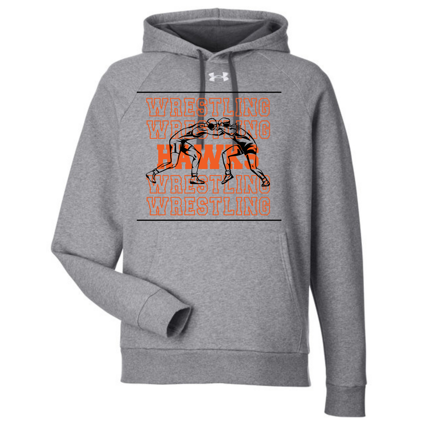 Canistota Hawks Wrestling Under Armour Men's Rival Fleece Hooded Sweatshirt