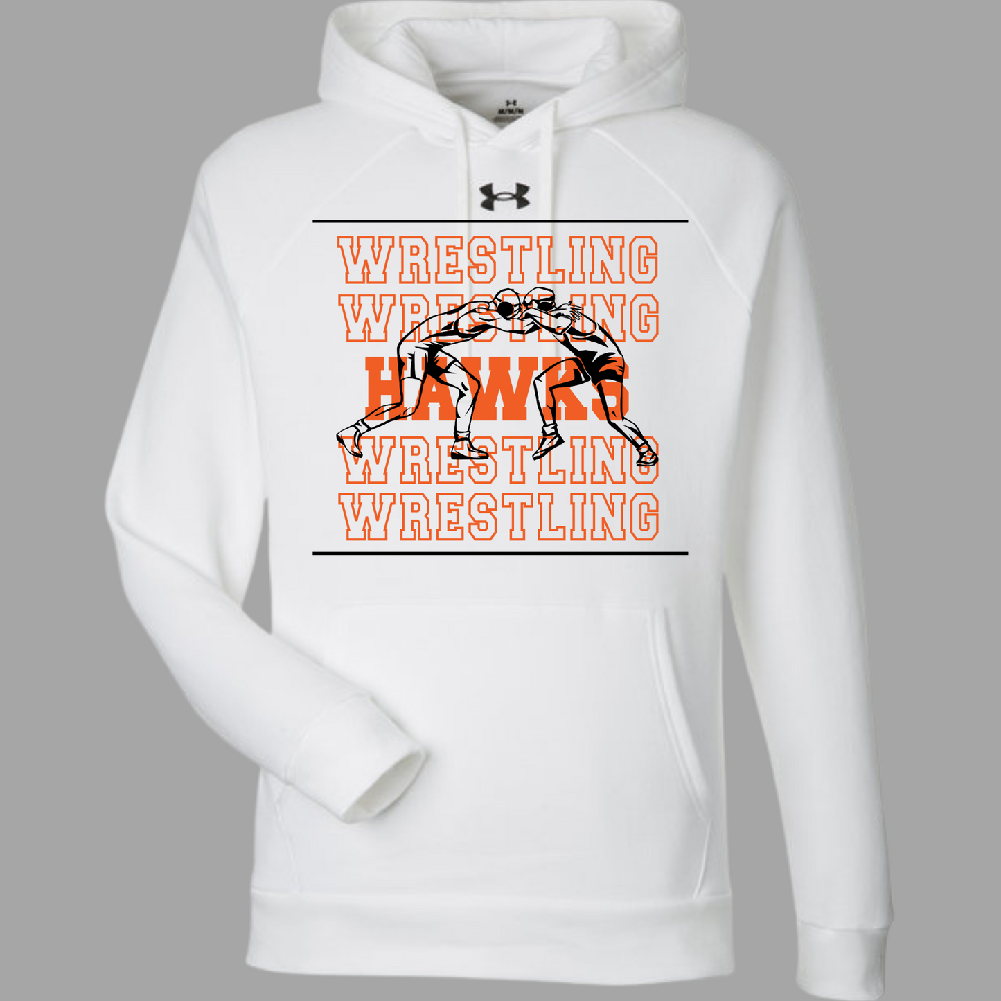 Canistota Hawks Wrestling Under Armour Men's Rival Fleece Hooded Sweatshirt