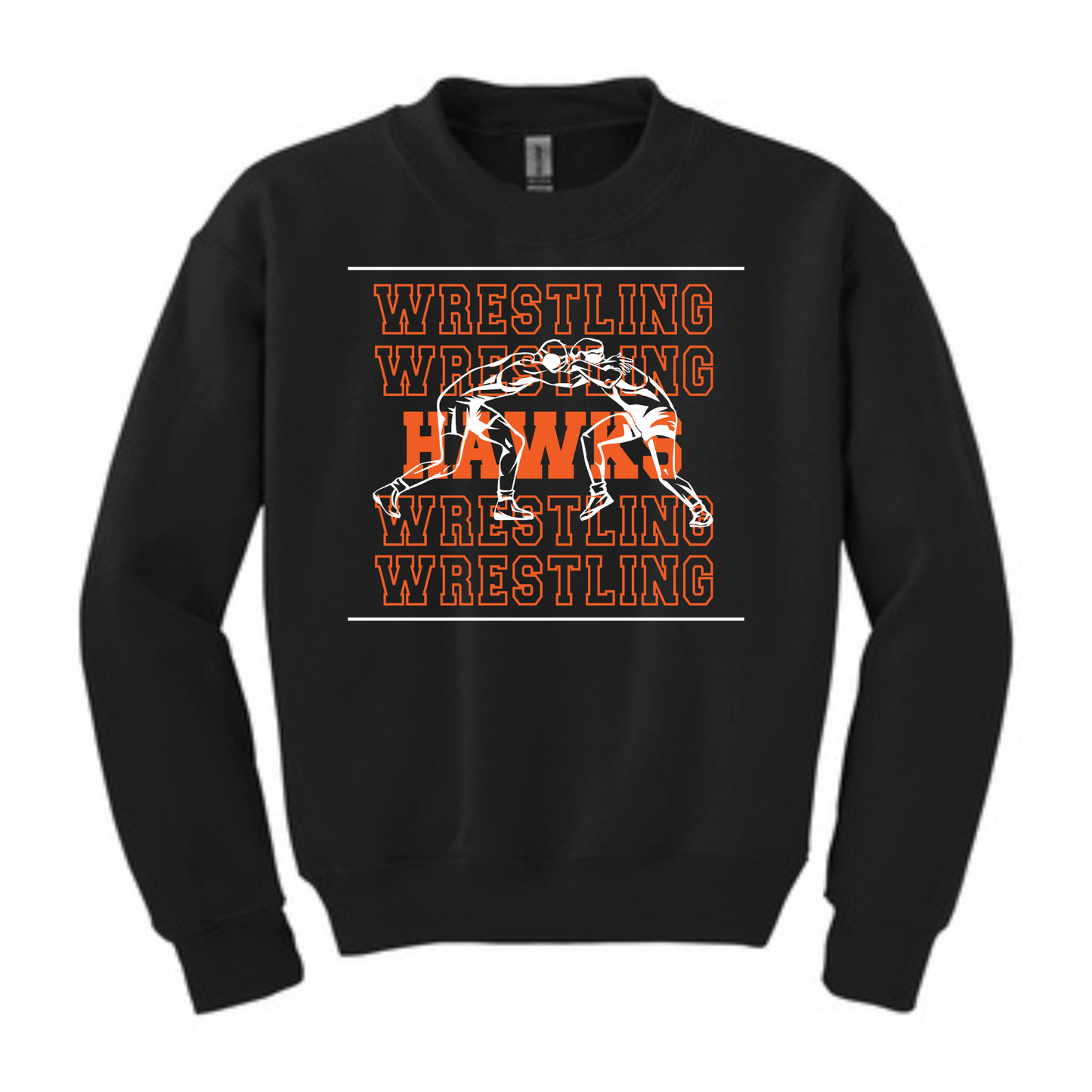 Canistota Hawks Wrestling YOUTH Port & Company® Youth Core Fleece Crewneck Sweatshirt