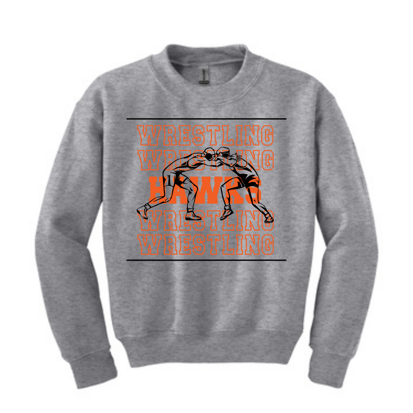 Canistota Hawks Wrestling YOUTH Port & Company® Youth Core Fleece Crewneck Sweatshirt