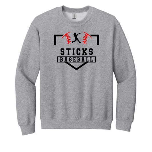 Sticks Baseball Gildan® - Youth Heavy Blend™ Crewneck Sweatshirt