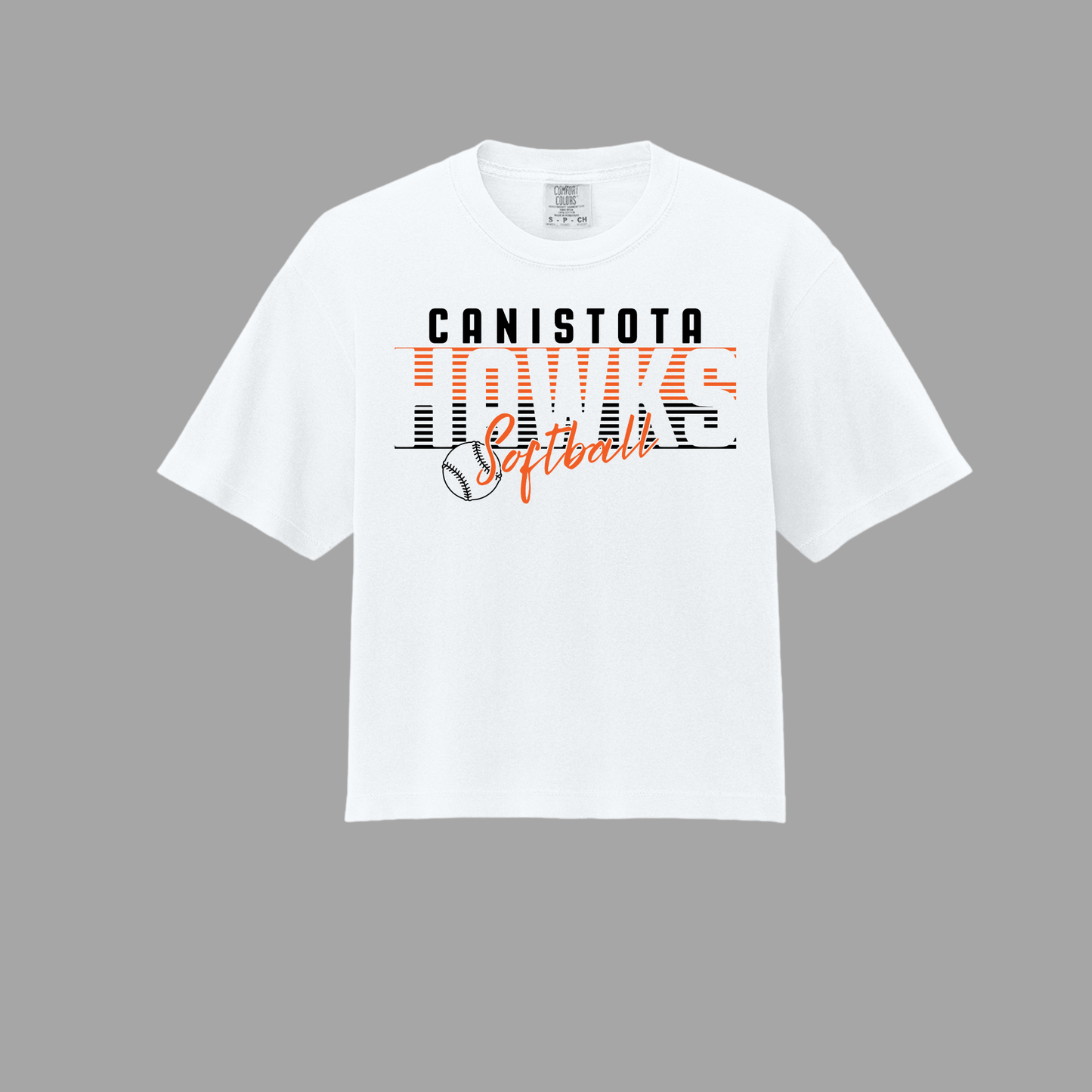 Canistota Softball Comfort Colors® Women’s Heavyweight Boxy Tee