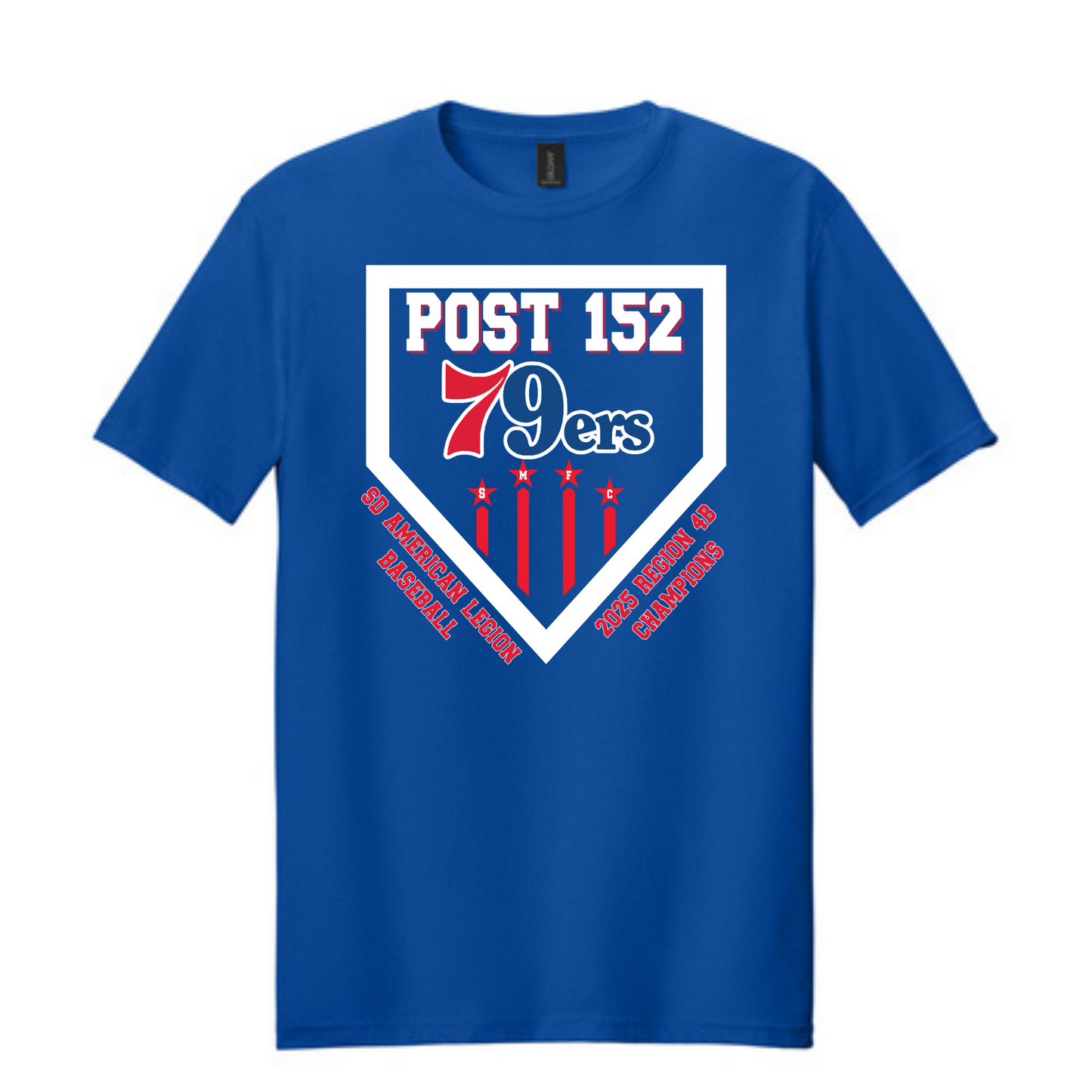 79ers State Baseball 100% cotton Gildan Softstyle® T-Shirt