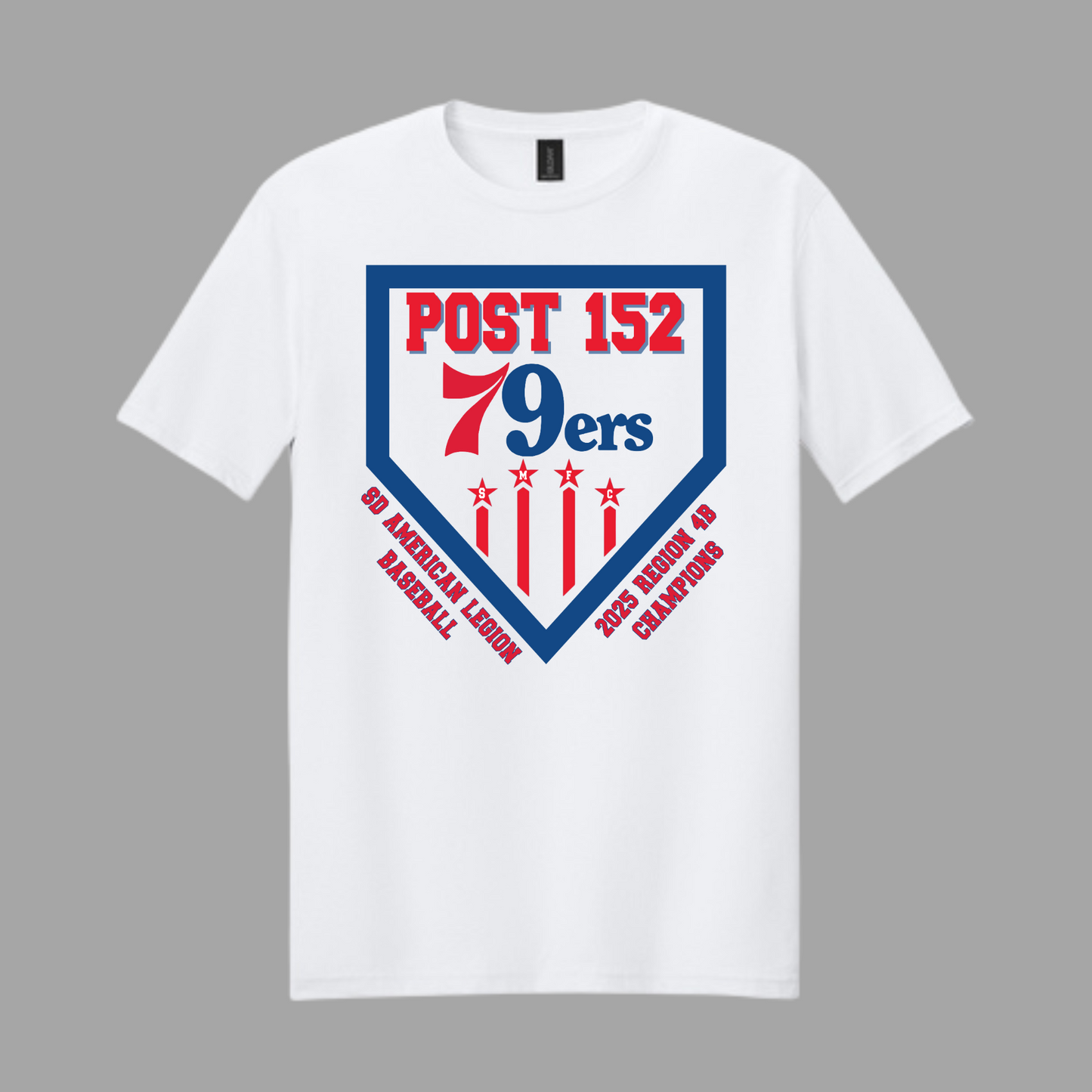 79ers State Baseball 100% cotton Gildan Softstyle® T-Shirt