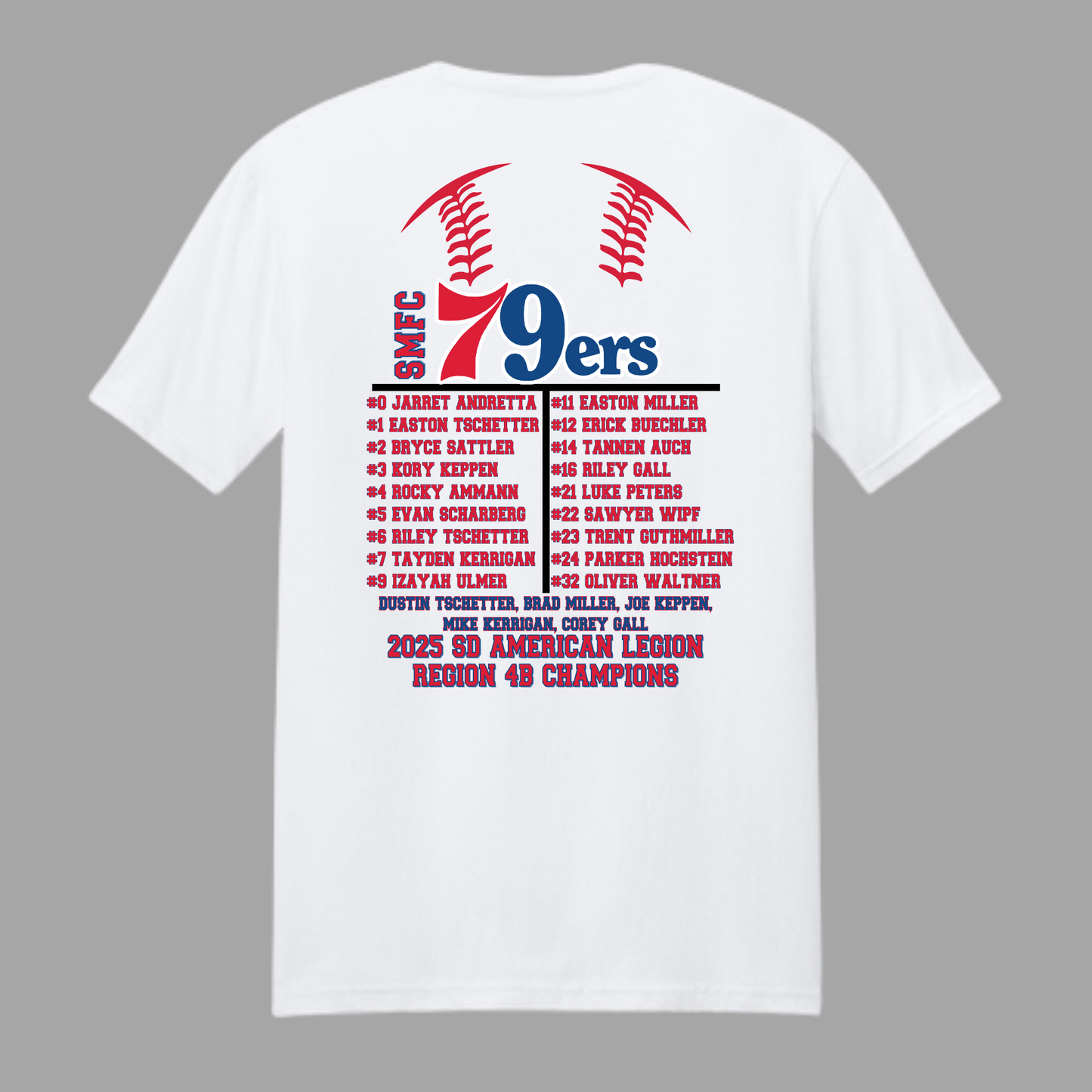 79ers State Baseball 100% cotton Gildan Softstyle® T-Shirt