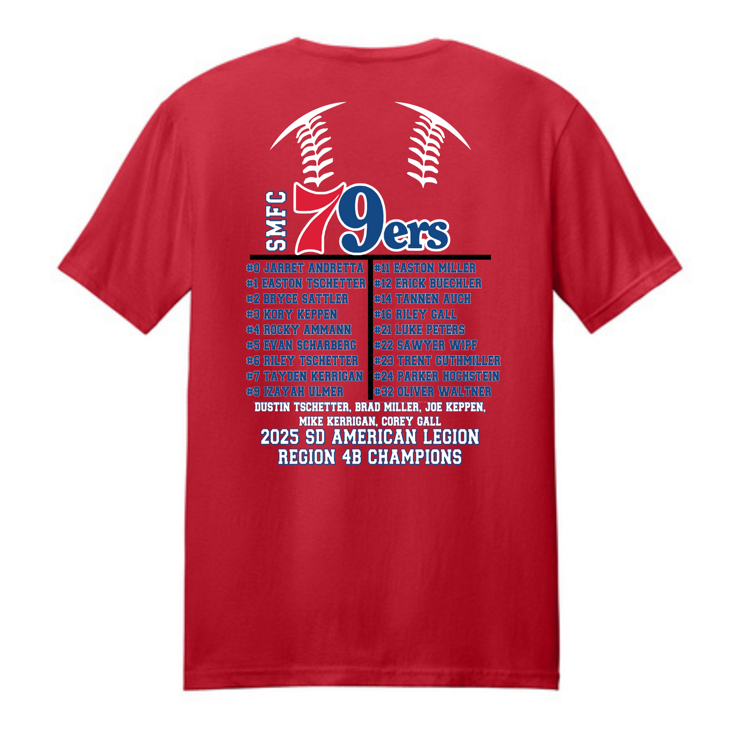 79ers State Baseball 100% cotton Gildan Softstyle® T-Shirt