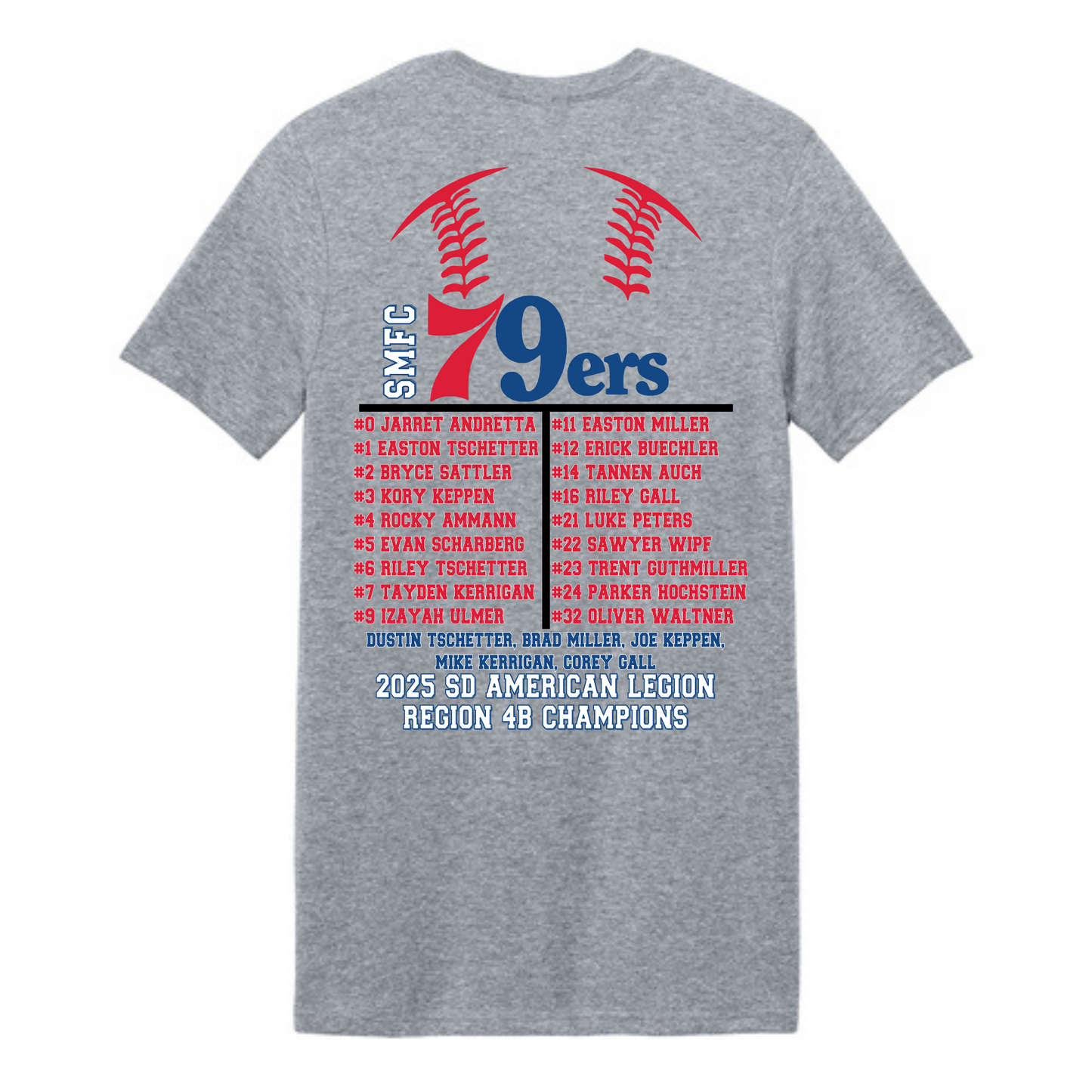 79ers State Baseball 100% cotton Gildan Softstyle® T-Shirt