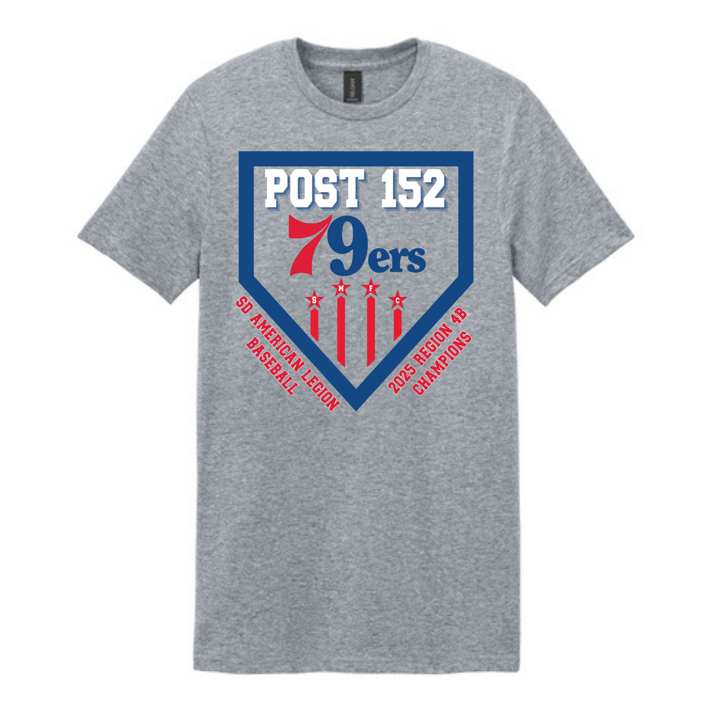 79ers State Baseball 100% cotton Gildan Softstyle® T-Shirt