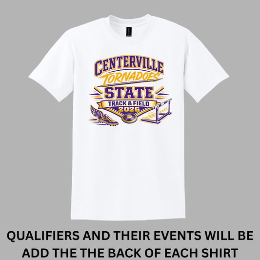 Centerville Tornadoes State Track & Field Gildan® - DryBlend® 50 Cotton/50 Poly T-Shirt