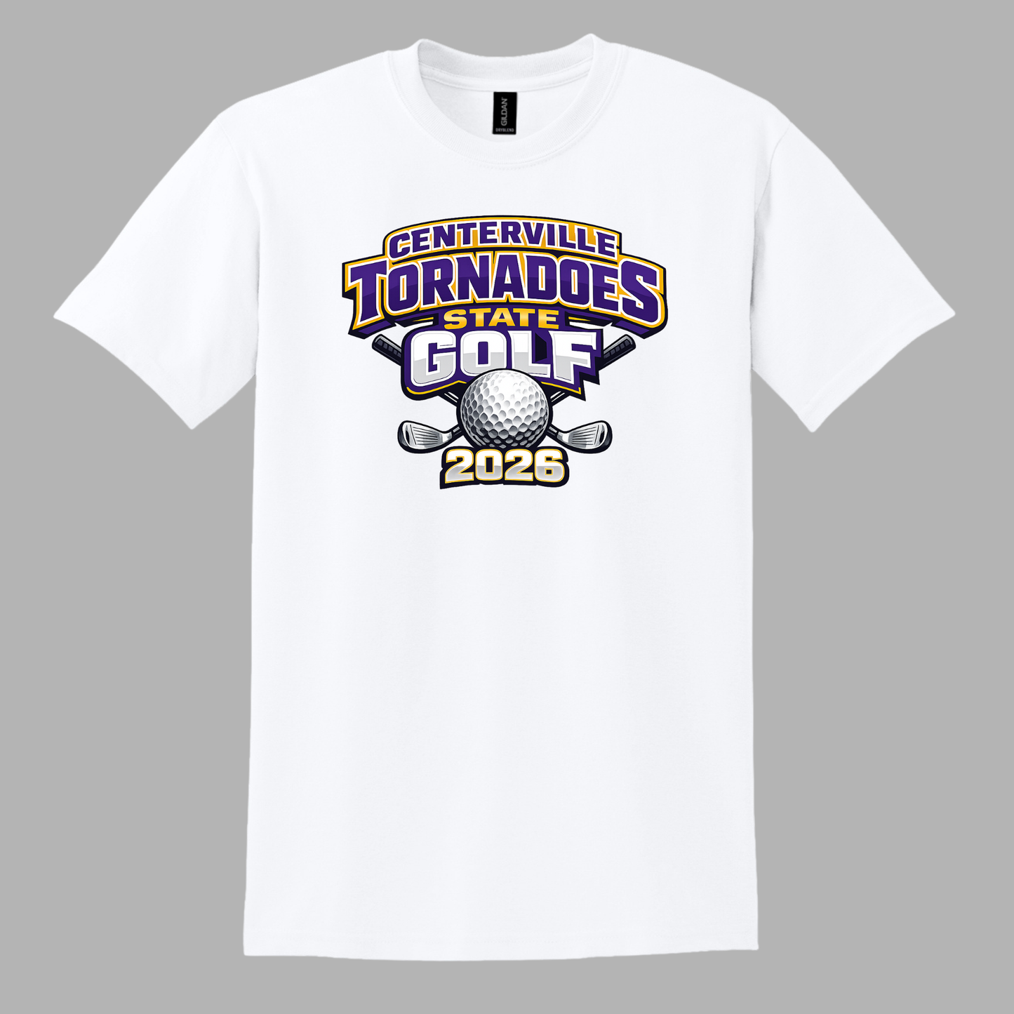 Centerville Tornadoes State Golf Gildan® - DryBlend® 50 Cotton/50 Poly T-Shirt
