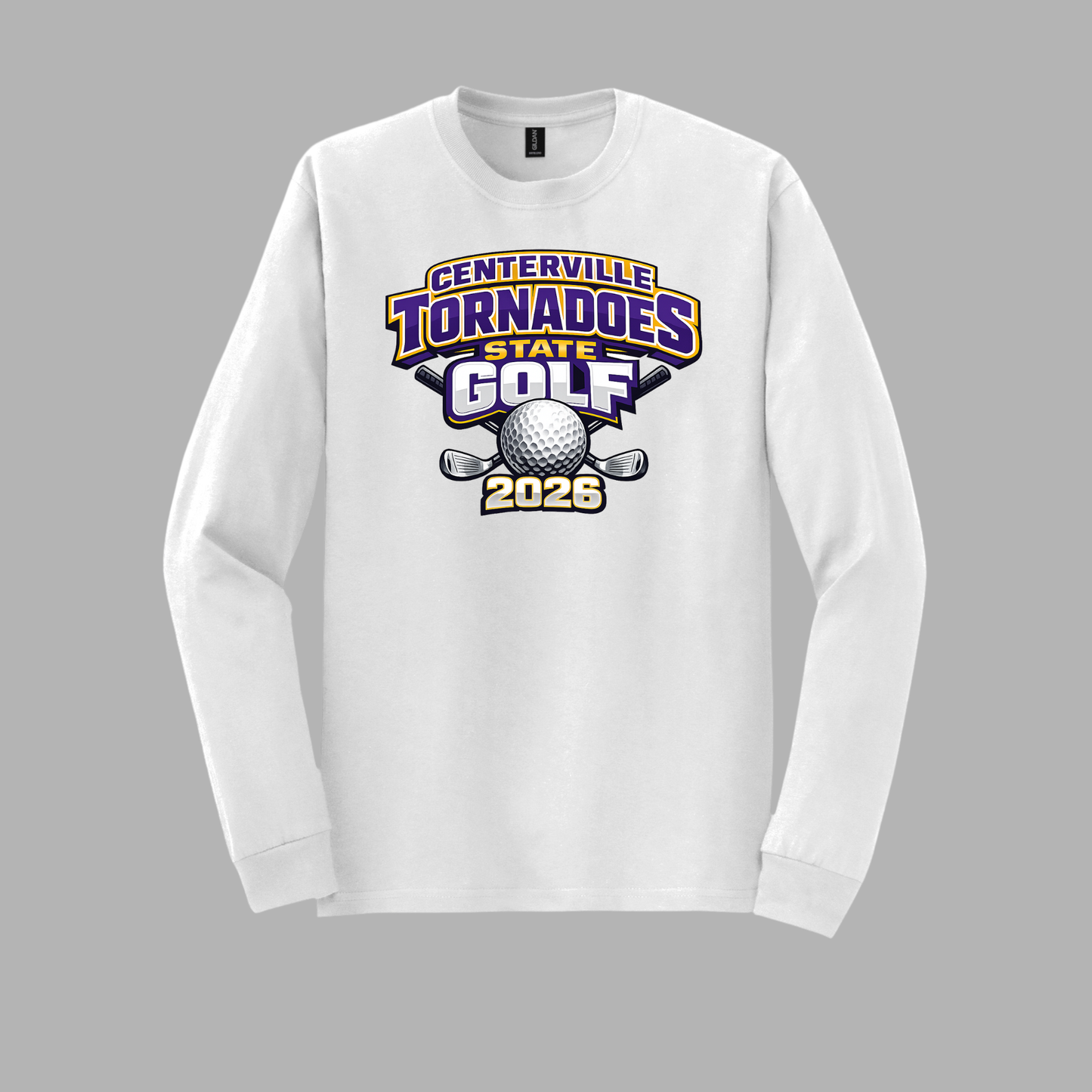 Centerville Tornadoes State Golf Gildan® - DryBlend® 50 Cotton/50 Poly Long Sleeve T-Shirt
