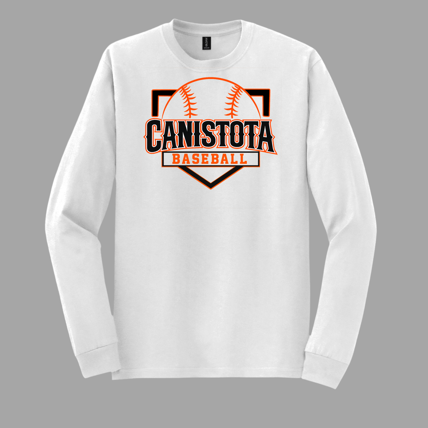 Canistota Baseball Gildan® Youth Heavy Cotton™ 100% Cotton Long Sleeve T-Shirt