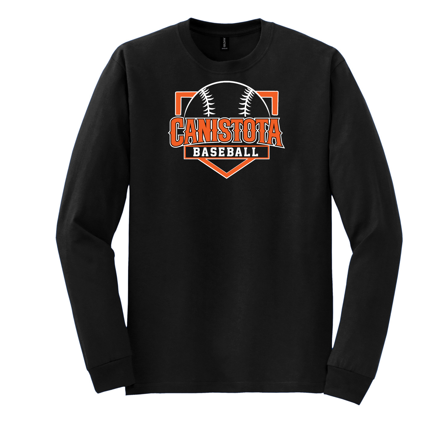 Canistota Baseball Gildan® Youth Heavy Cotton™ 100% Cotton Long Sleeve T-Shirt