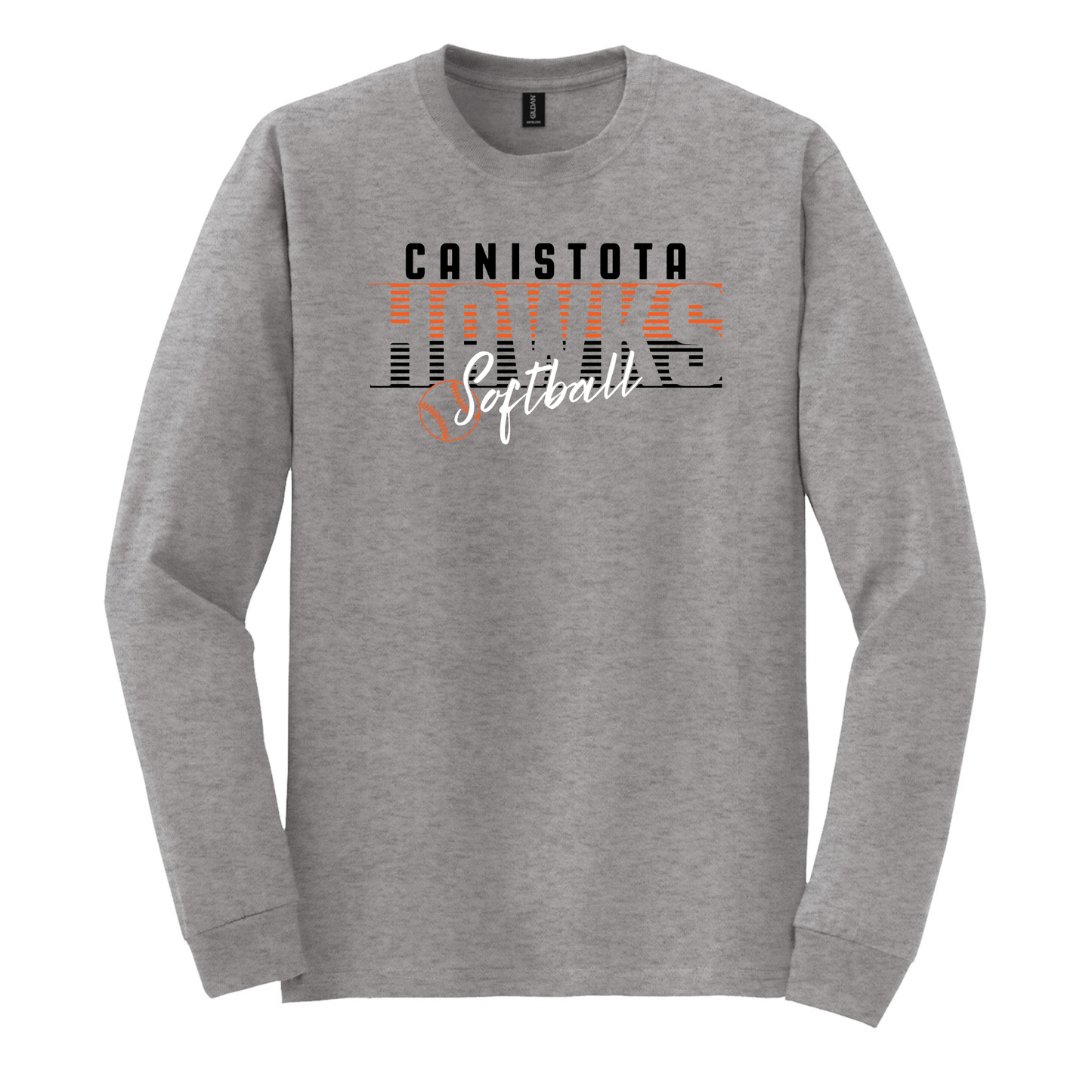 Canistota Softball Gildan® - DryBlend® 50 Cotton/50 Poly Long Sleeve T-Shirt