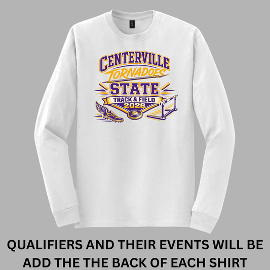 Centerville Tornadoes State Track & Field Gildan® - DryBlend® 50 Cotton/50 Poly Long Sleeve T-Shirt
