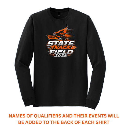 Canistota Hawks State Track & Field Gildan® - DryBlend® 50 Cotton/50 Poly Long Sleeve T-Shirt