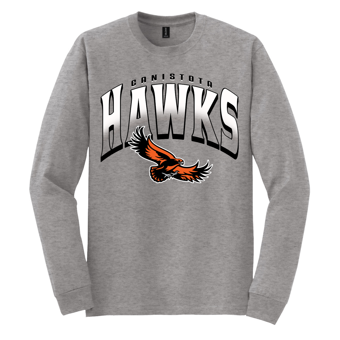 Canistota Booster Club Gildan® DryBlend® 50 Cotton/50 Poly Long Sleeve T-Shirt