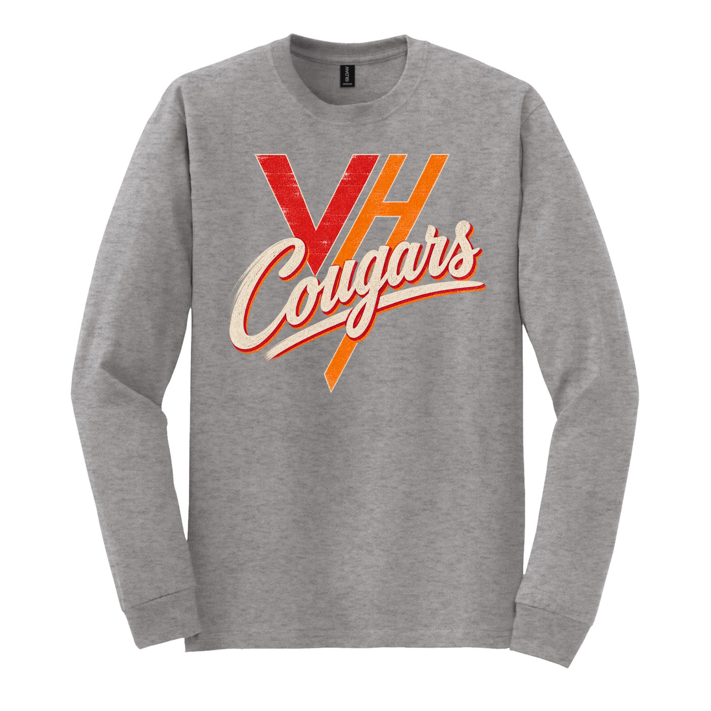 VH Booster Club Vintage Gildan® Youth Heavy Cotton™ 100% Cotton Long Sleeve T-Shirt (YOUTH)