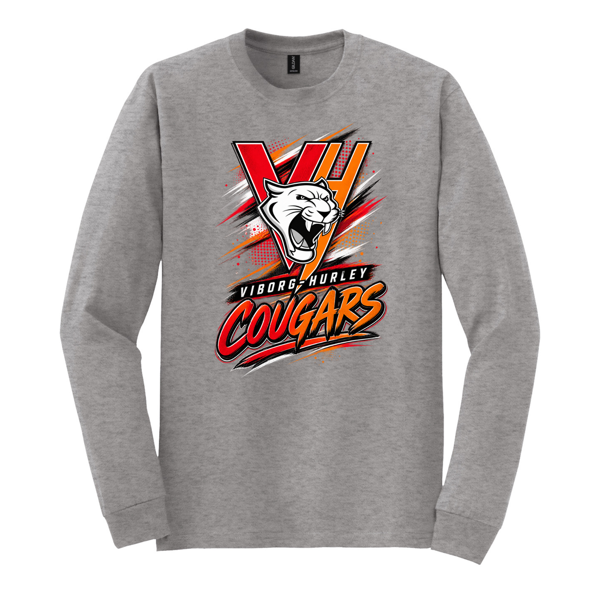 VH Booster Club Graphic Gildan® DryBlend® 50 Cotton/50 Poly Long Sleeve T-Shirt