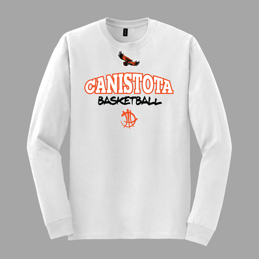 Canistota Basketball Gildan® Youth Heavy Cotton™ 100% Cotton Long Sleeve T-Shirt
