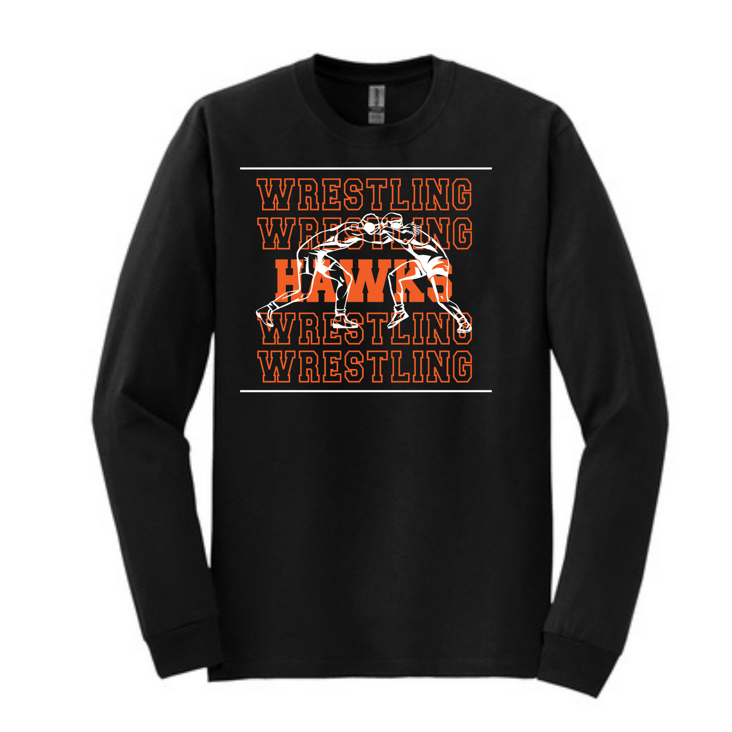 Canistota Hawks Wrestling Gildan® - DryBlend® 50 Cotton/50 Poly Long Sleeve T-Shirt