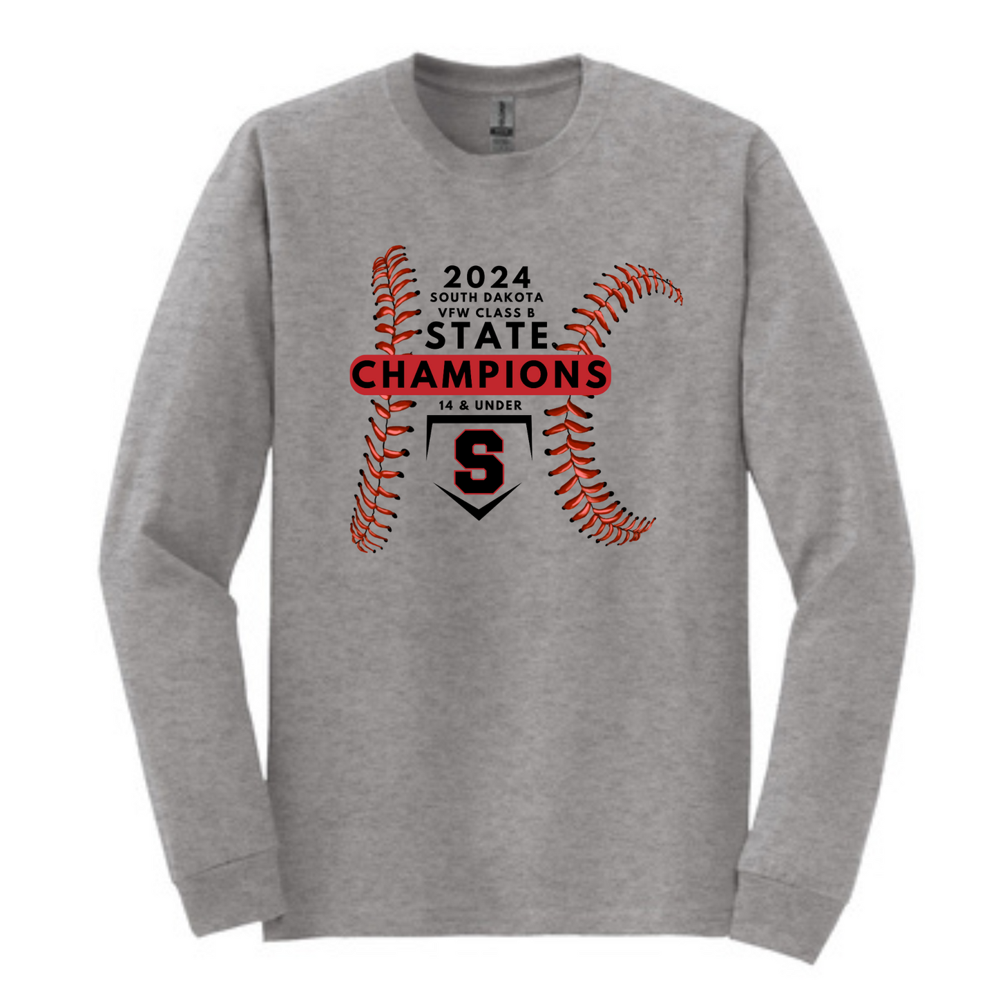 14U Sticks State Gildan® - DryBlend® 50 Cotton/50 Poly Long Sleeve T-Shirt