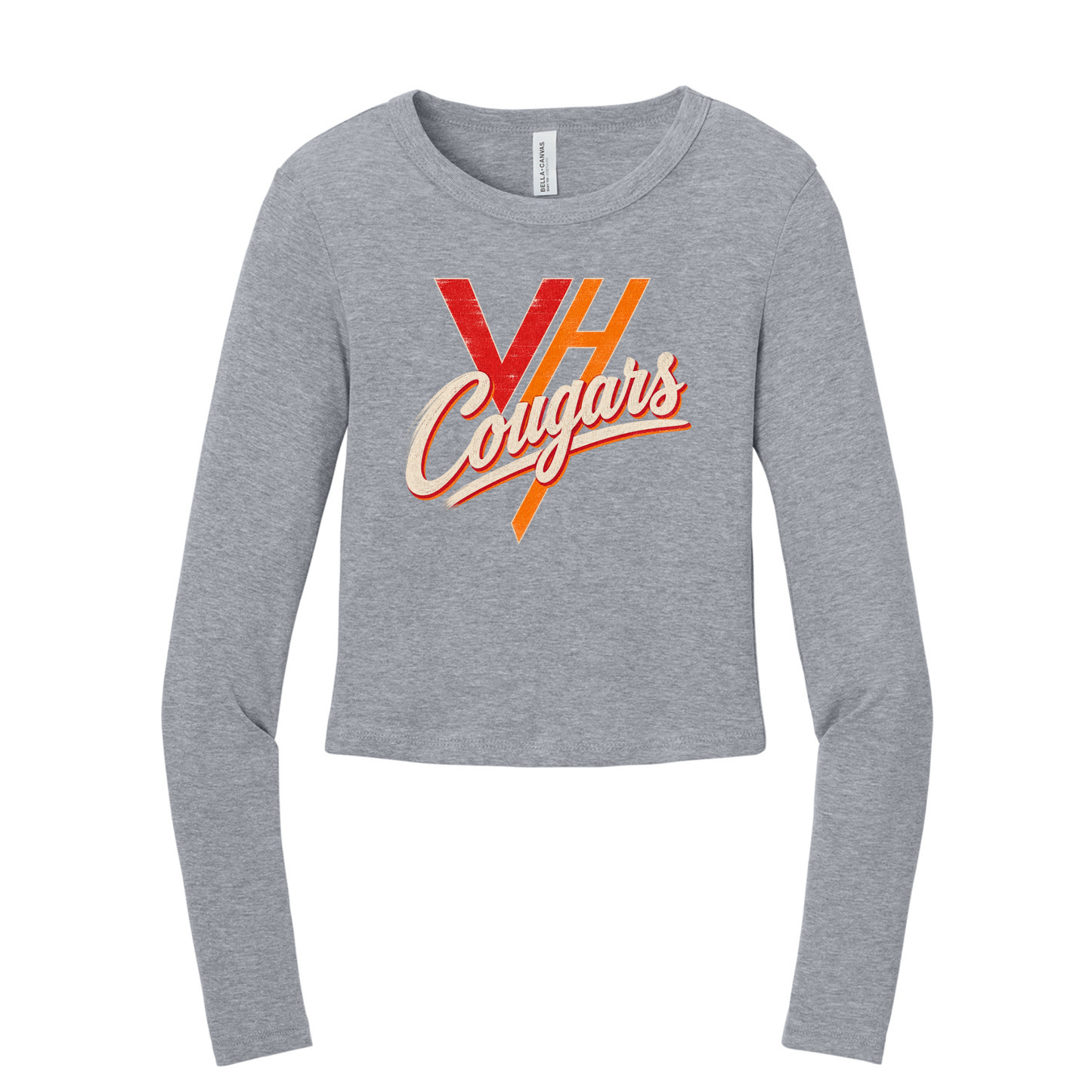 VH Booster Club Vintage BELLA+CANVAS® Women’s Micro Rib Long Sleeve Baby Tee