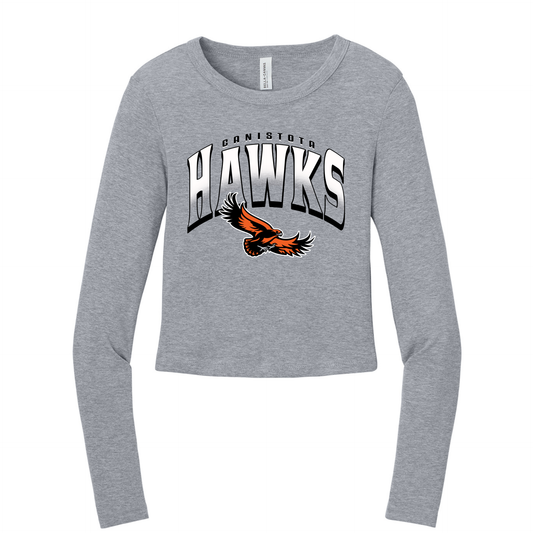 Canistota Booster Club BELLA+CANVAS® Women’s Micro Rib Long Sleeve Baby Tee