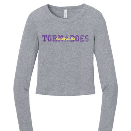 Centerville Booster Club BELLA+CANVAS® Women’s Micro Rib Long Sleeve Baby Tee