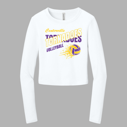 Centerville Volleyball BELLA+CANVAS® Women’s Micro Rib Long Sleeve Baby Tee