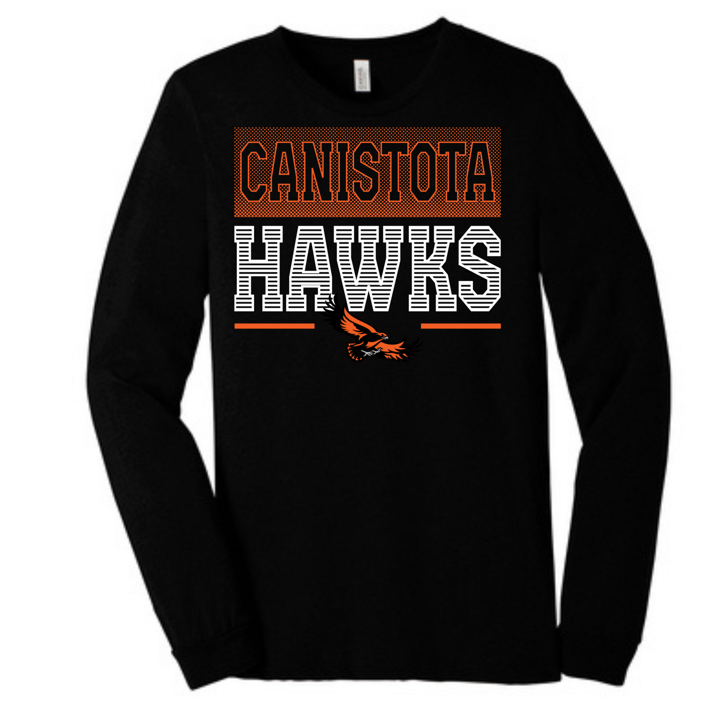 Canistota Hawks BELLA+CANVAS® Unisex Triblend Long Sleeve Tee