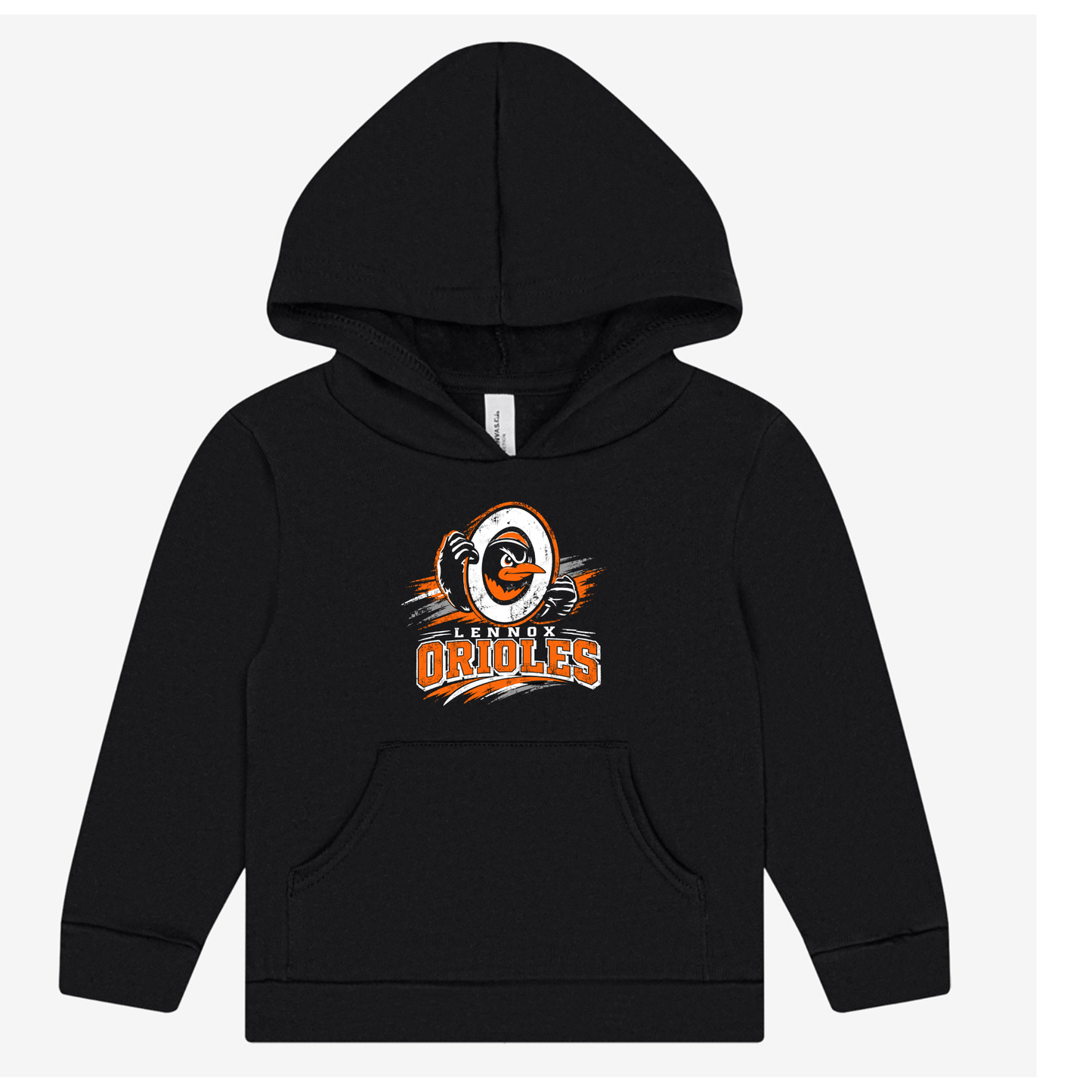 Lennox Booster Club BELLA+CANVAS® Toddler Sponge Fleece Hooded Sweatshirt