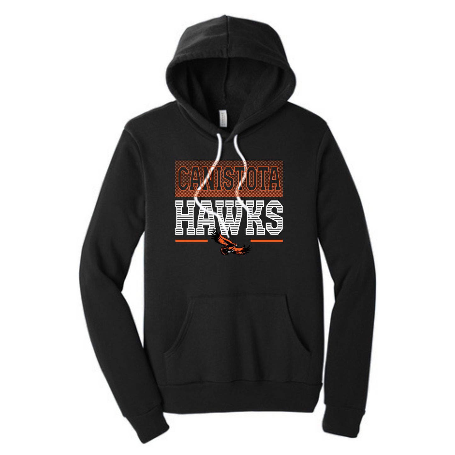 Canistota Hawks BELLA+CANVAS ® Unisex Sponge Fleece Pullover Hoodie