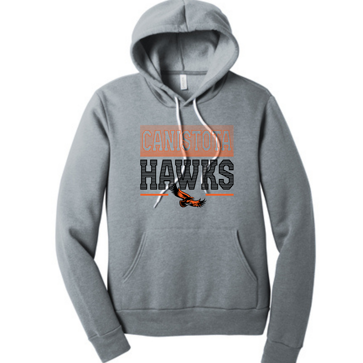 Canistota Hawks BELLA+CANVAS ® Unisex Sponge Fleece Pullover Hoodie