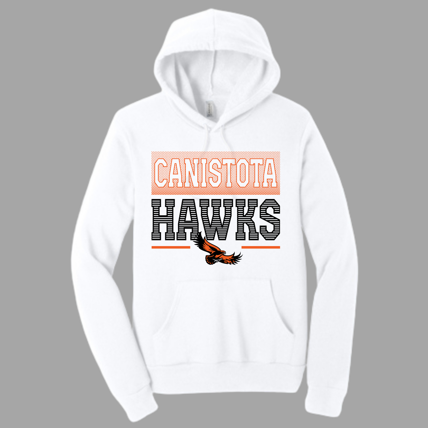 Canistota Hawks BELLA+CANVAS ® Unisex Sponge Fleece Pullover Hoodie