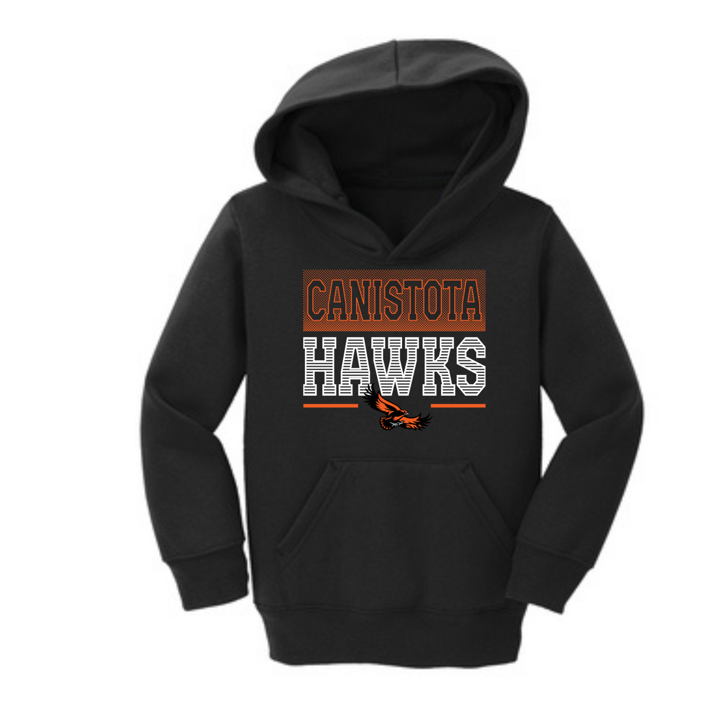 Canistota Hawks Port & Company® Toddler Core Fleece Pullover Hooded Sweatshirt