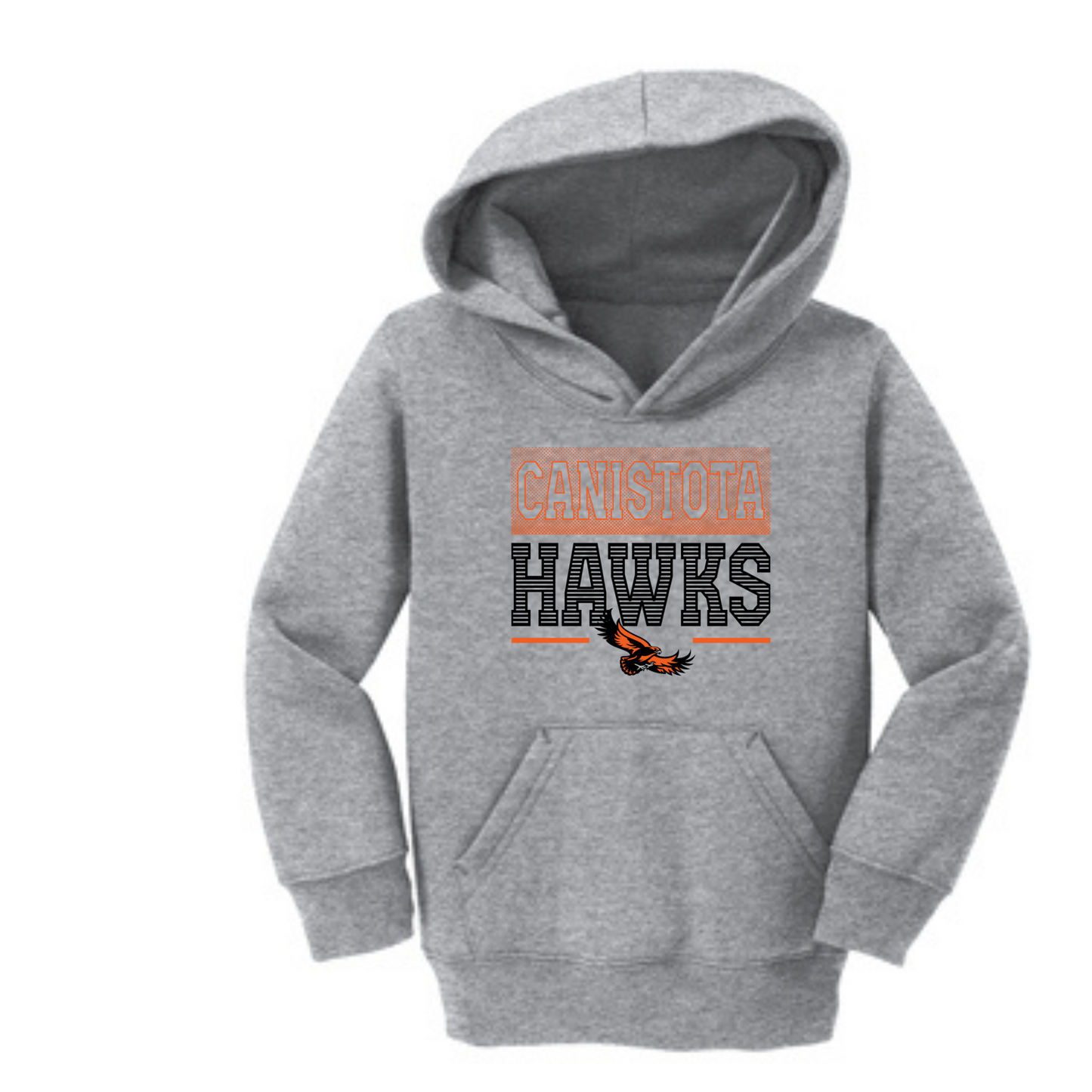 Canistota Hawks Port & Company® Toddler Core Fleece Pullover Hooded Sweatshirt