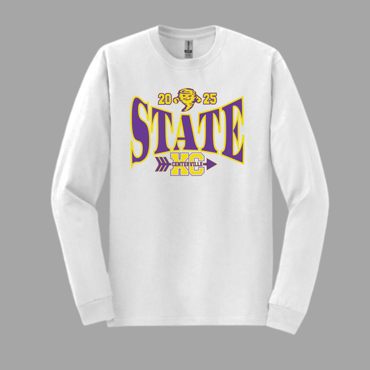 Centerville State XC Gildan® DryBlend® 50 Cotton/50 Poly Long Sleeve T-Shirt