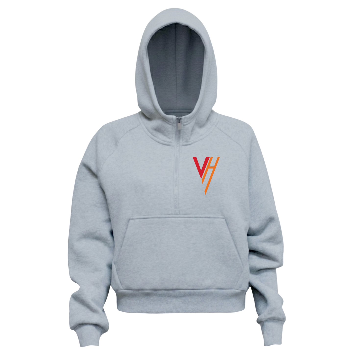 VH Booster Club Women 1/2 Zip Crop Fleece Top