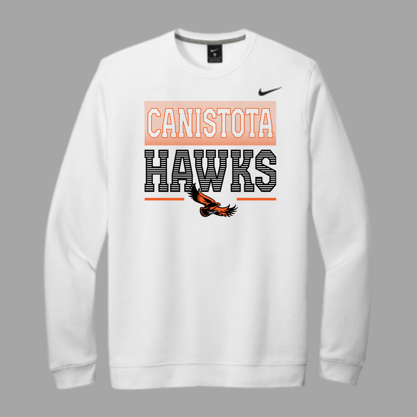 Canistota Hawks Nike Club Fleece Crew