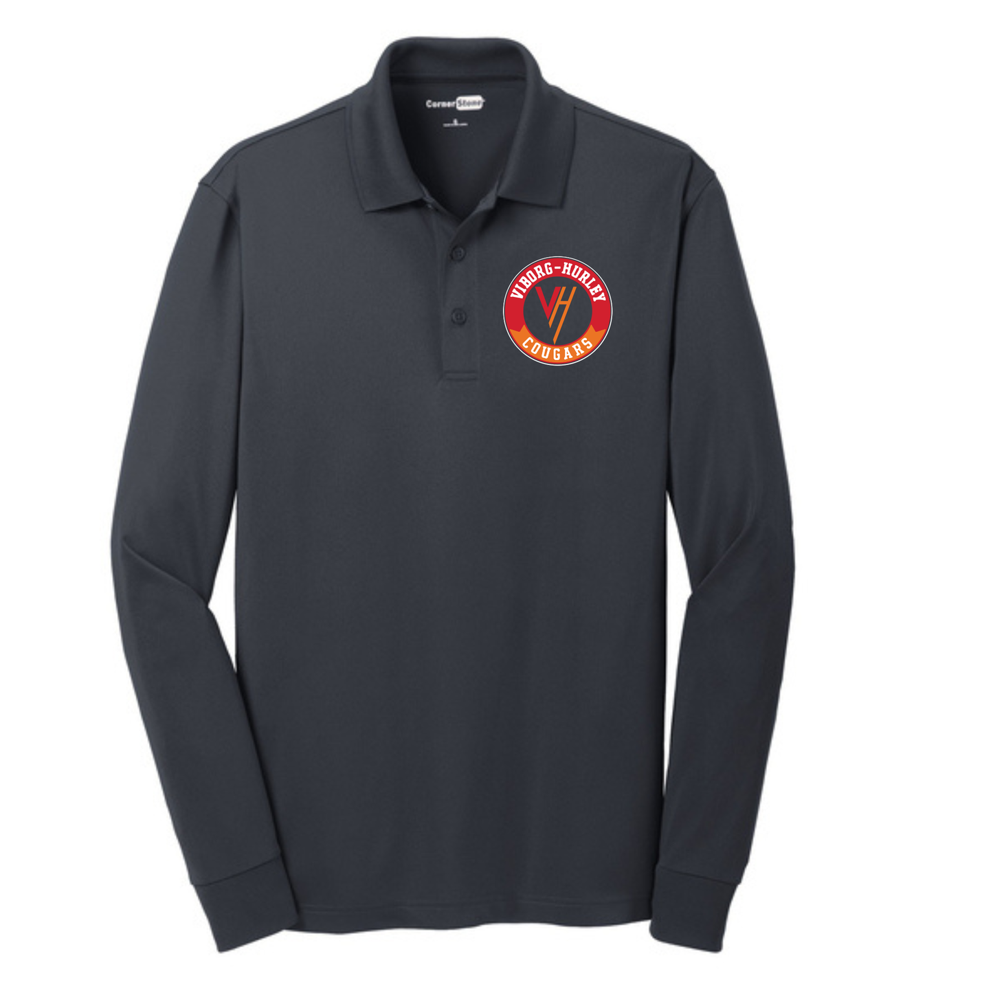 Viborg-Hurley Staff CornerStone® Select Snag-Proof Long Sleeve Polo
