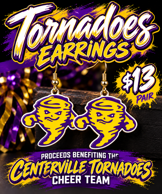 Centerville Tornadoes Earings