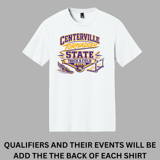 Centerville Tornadoes State Track & Field District® Perfect Tri® Tee