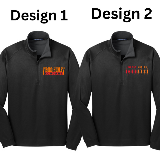 VH Booster Club Port Authority® Vertical Texture 1/4-Zip Pullover